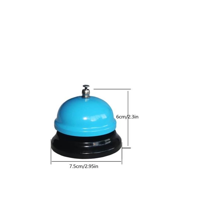 Hvogvok Restaurant Service Table Bell Bar Bell Desk Kitchen Hotel Counter Reception Restaurant Bar Ring for Service Call Bell (Blue) - Image 3